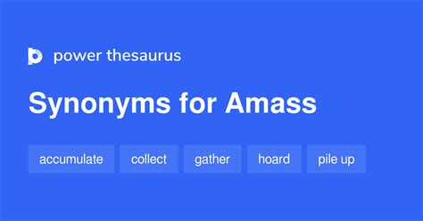 amass thesaurus